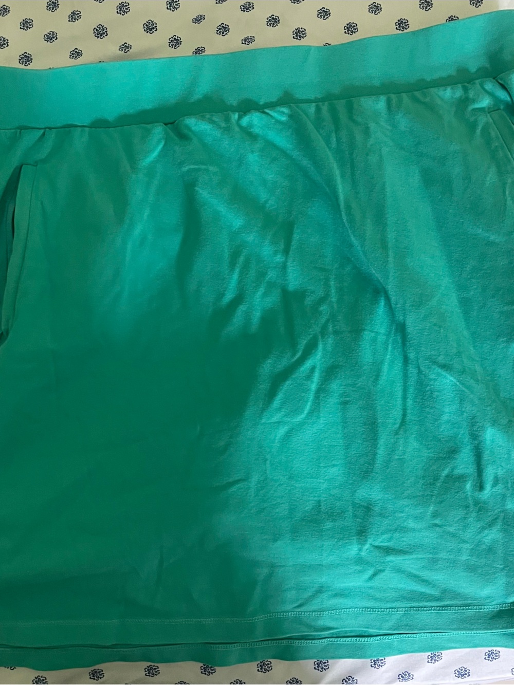 Talbots Teal Green Stretch Knit Skirt